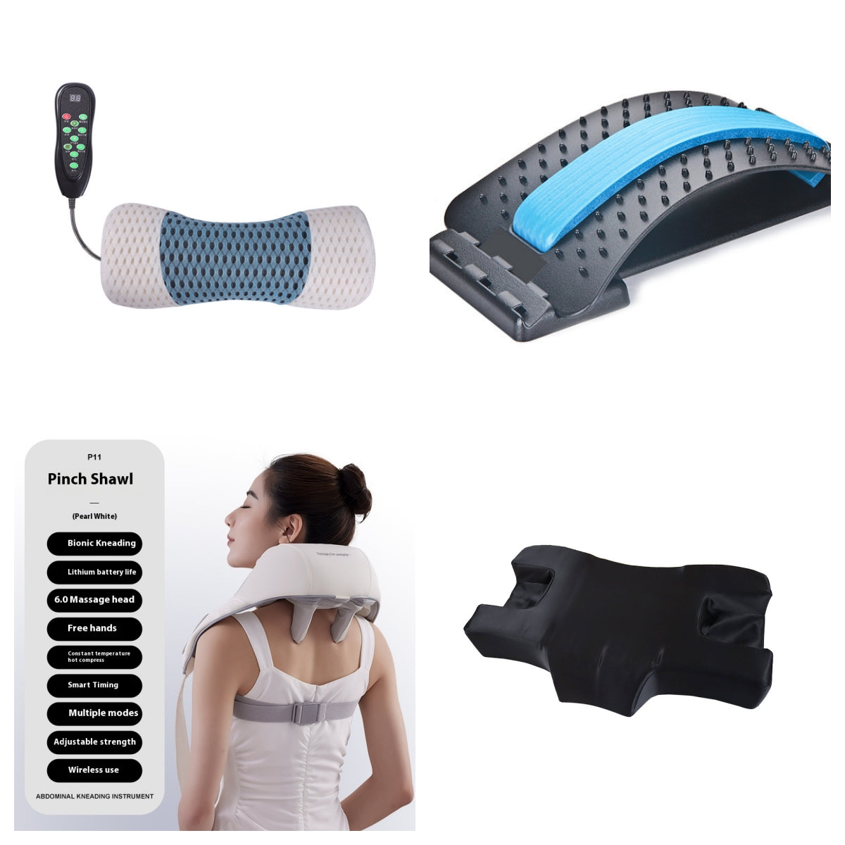 Sleeping Cervical Pillow Massage Pillow Neck And Shoulder Electric Hot Compress Massage Instrument