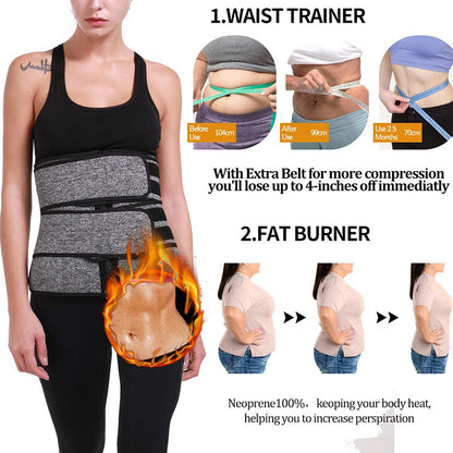 Tummy Sweat Shapewear Bodysuits Women Waist Trainer